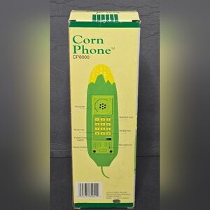 NIB Vintage Corn Phone Landline Telephone Novelty Collectible Home Decor Retro